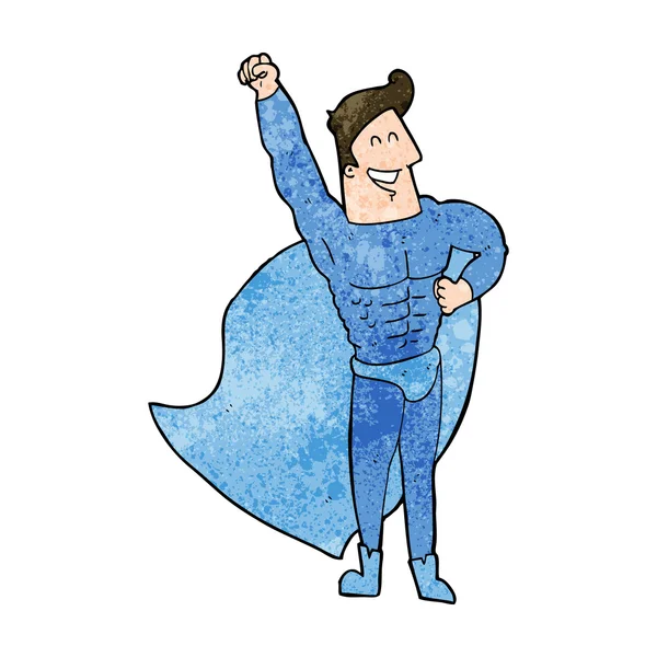 Superhéroe de dibujos animados — Archivo Imágenes Vectoriales