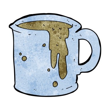 çizgi film kahve fincanı.