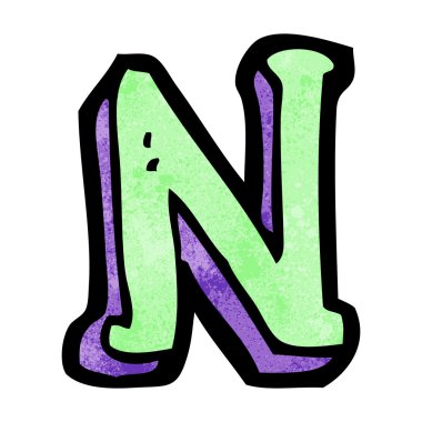 karikatür harf n
