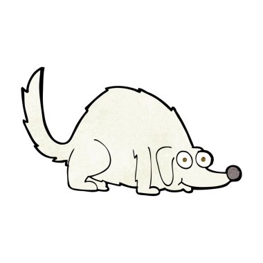 Çizgi film mutlu köpek.