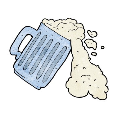 çizgi film kupası bira.