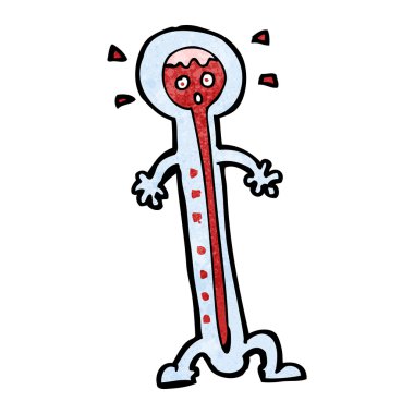 çizgi film sıcak termometre