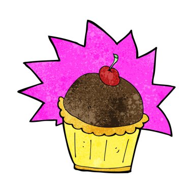 karikatür cupcake