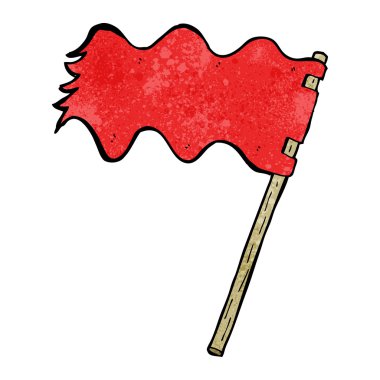 çizgi film beyaz bayrak