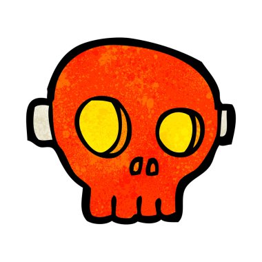 Çizgi film korkunç kafatası maskesi