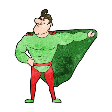 komik karikatür süper kahraman