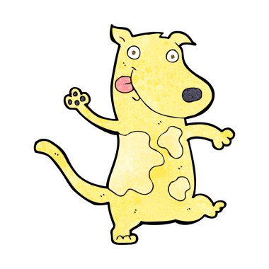 Çizgi film mutlu köpek.