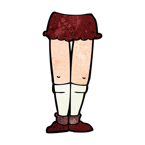 Dibujos animados piernas femeninas — Vector de stock
