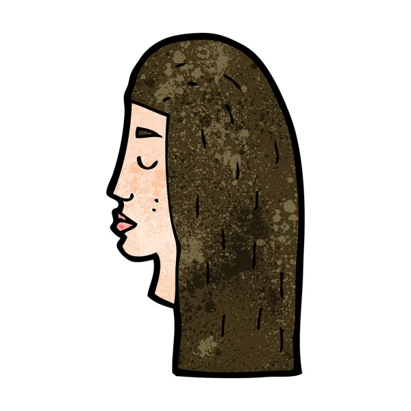 Профиль женского лица — стоковый вектор