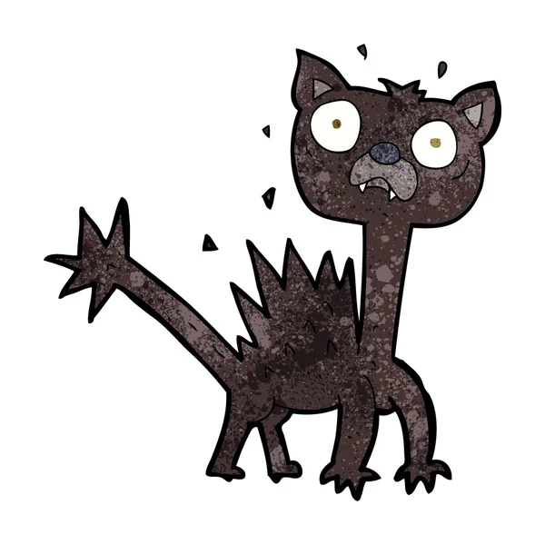 卡通害怕的猫 — 图库矢量图片