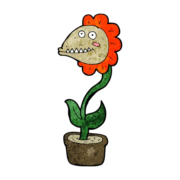 Cartoon monster plant — Stockvector