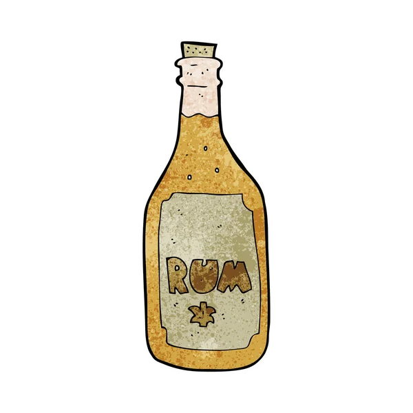 Bottiglia di rum cartone animato — Vettoriale Stock