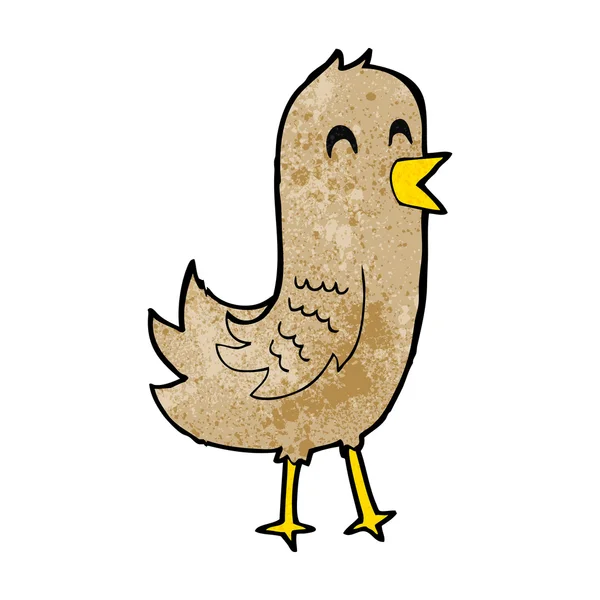 Boldog madár rajzfilm — Stock Vector