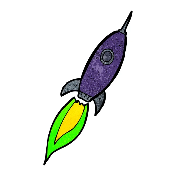 Nave espacial de dibujos animados — Vector de stock