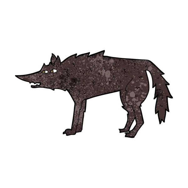 Loup de bande dessinée — Image vectorielle