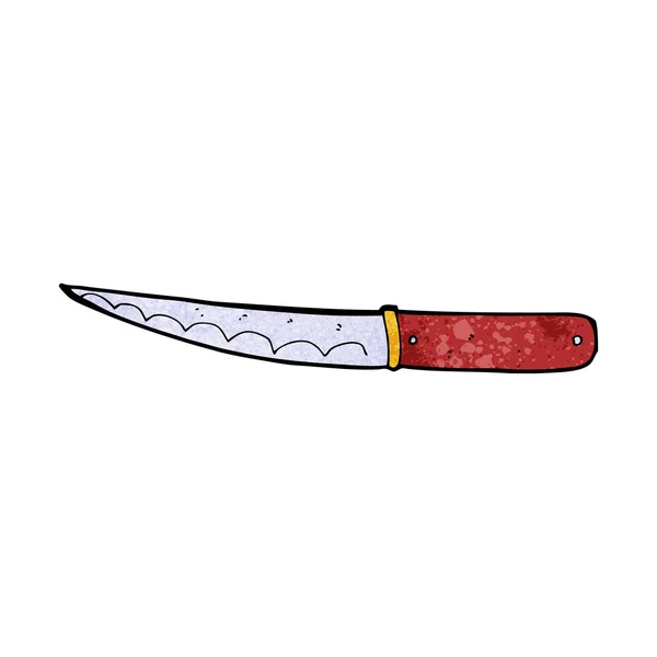 Cuchillo de cocina de dibujos animados — Vector de stock