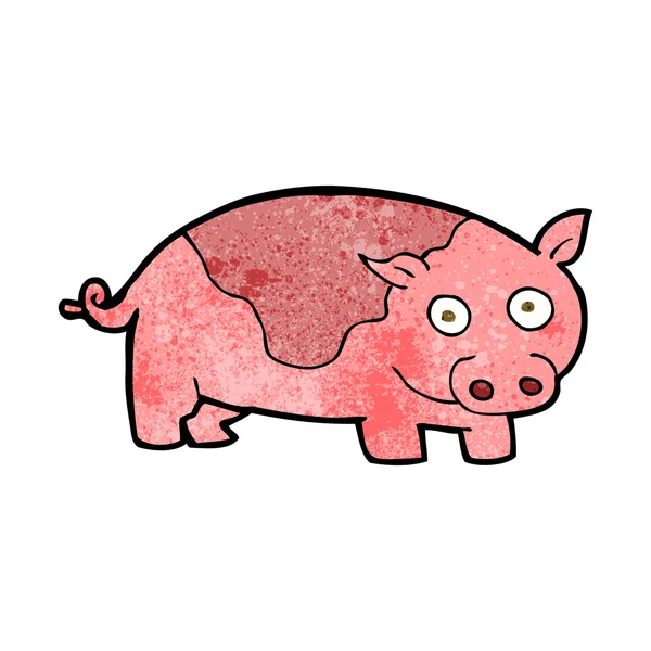 Cerdo de dibujos animados — Vector de stock