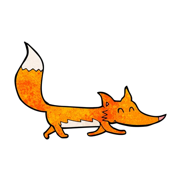 Dibujos animados pequeño zorro — Vector de stock