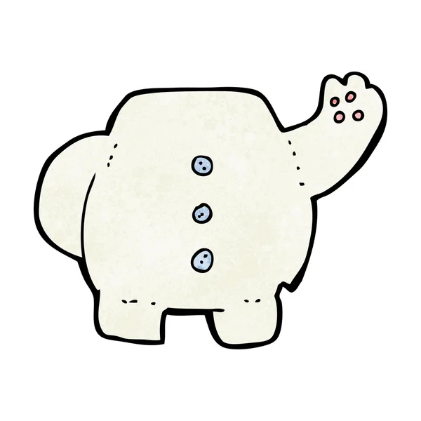 Kreslený lední medvěd tělo (mix a zápas kreslené nebo přidat vlastní fotografie — Stockový vektor