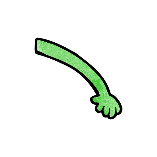 Cartoon buitenaardse arm — Stockvector