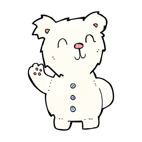 Urso polar dos desenhos animados — Vetor de Stock