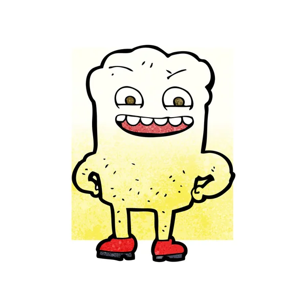 Cartone animato dente felice — Vettoriale Stock