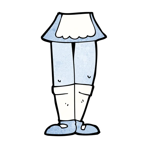 Dessins animés jambes féminines — Image vectorielle