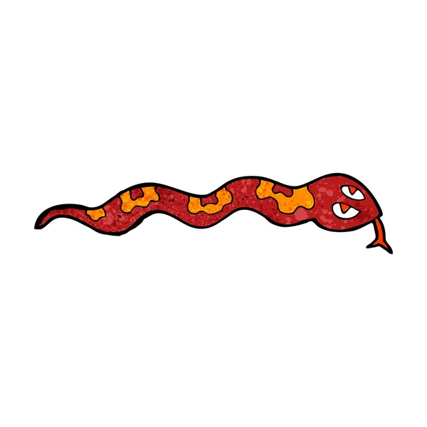 Karikatür tıslayan yılan — Stok Vektör