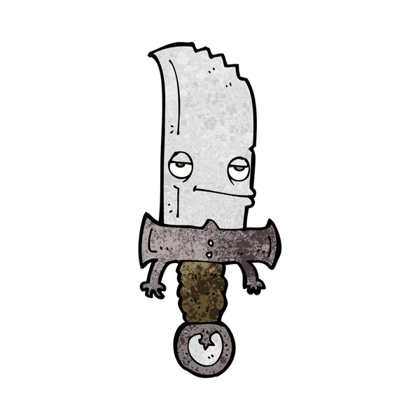 Персонаж мультфильма "Нож" — стоковый вектор
