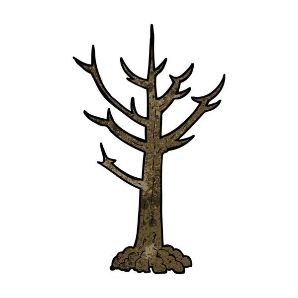 Dessin animé arbre nu — Image vectorielle