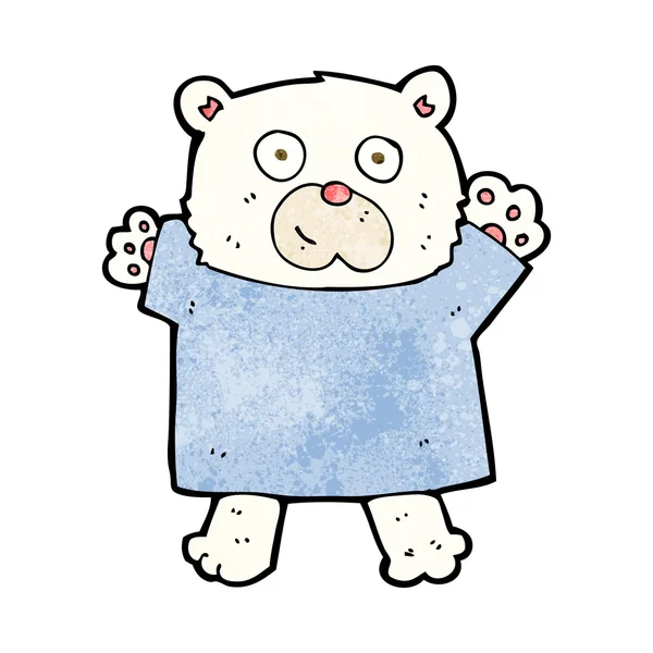 कार्टून प्यारा पोलर भालू — स्टॉक वेक्टर