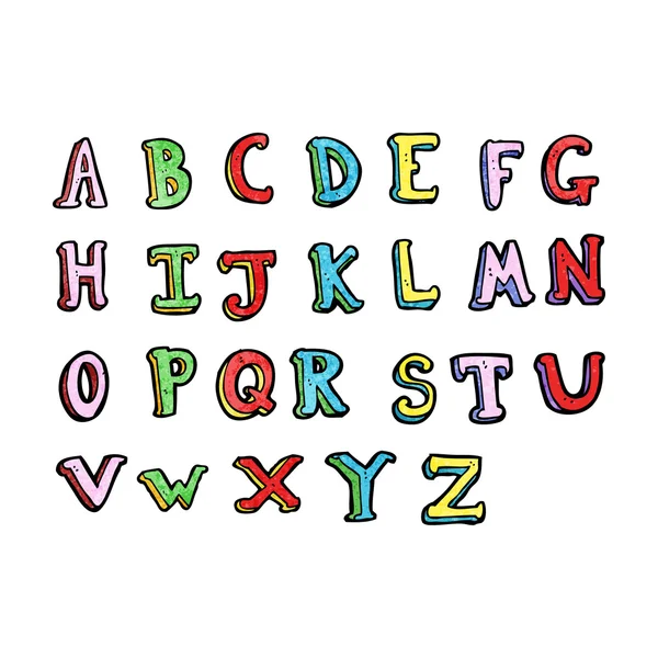 Alphabet de bande dessinée — Image vectorielle