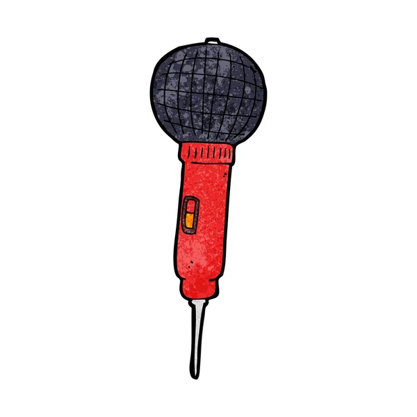 Microphone de bande dessinée — Image vectorielle