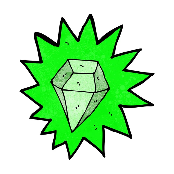 Cartoon enorme emerald — Stockvector