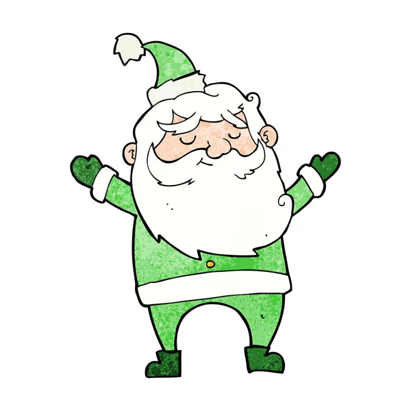 Kreslený šťastný Santa Claus — Stockový vektor