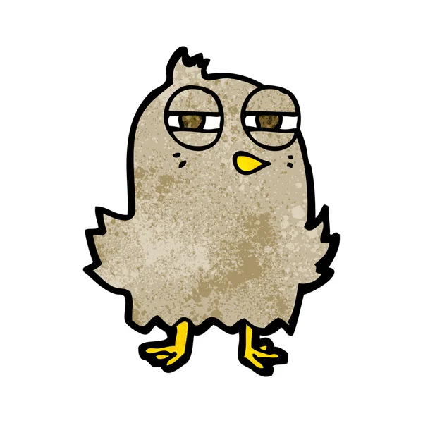 Vtipné kreslené pták — Stockový vektor