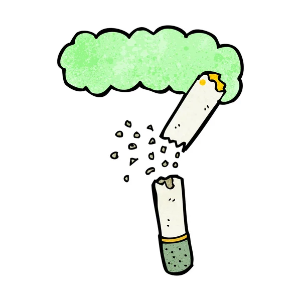 만화 깨진된 마리화나 담배 — 스톡 벡터