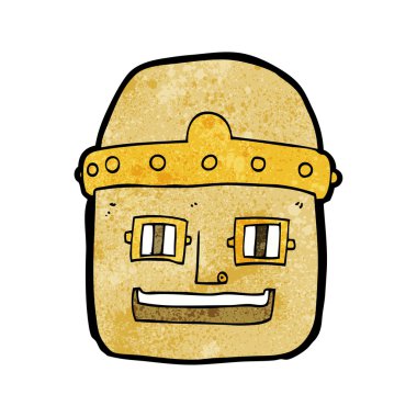 Cartoon robot baş