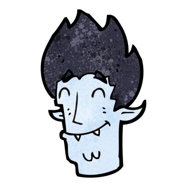 çizgi film mutlu vampir kafası