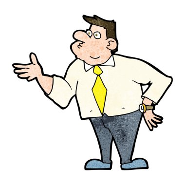 karikatür işadamı soran soru