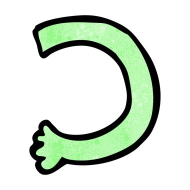 karikatür canavar kolu