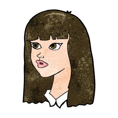 Çizgi filmdeki uzun saçlı güzel kız.