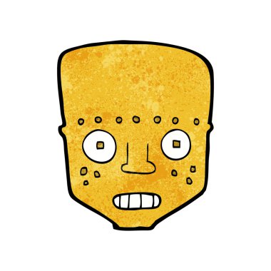 Cartoon robot baş