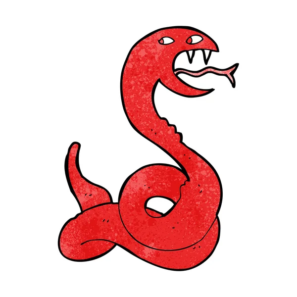 Cartoon hissing snake — Stock Vector
