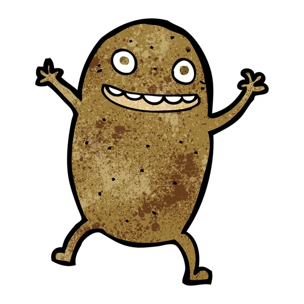 Cartone animato patata felice — Vettoriale Stock