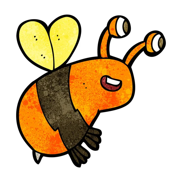 Cartoon happy bee — Stockvector