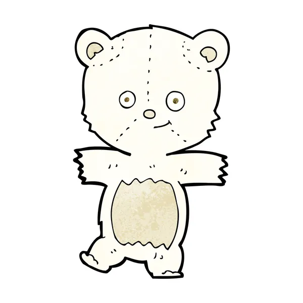 Kreslený roztomilý lední medvěd — Stockový vektor
