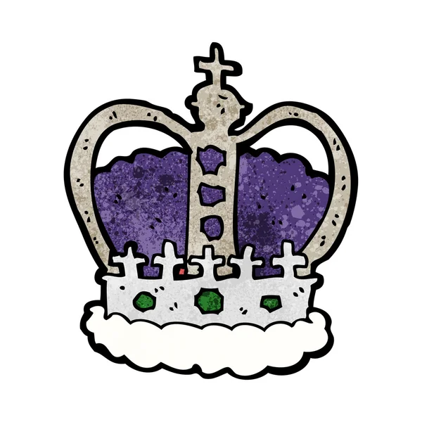 Królewska korona kreskówka — Stockvector