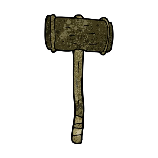 Cartoon-Holzhammer — Stockvektor