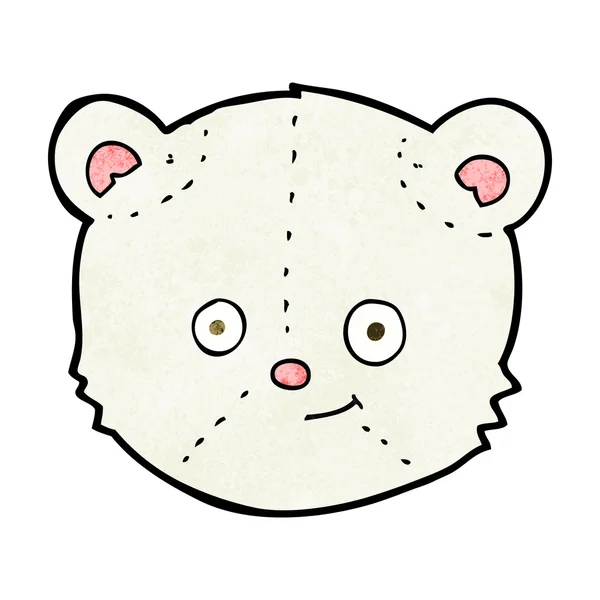 Cartoon isbjörn huvud — Stock vektor